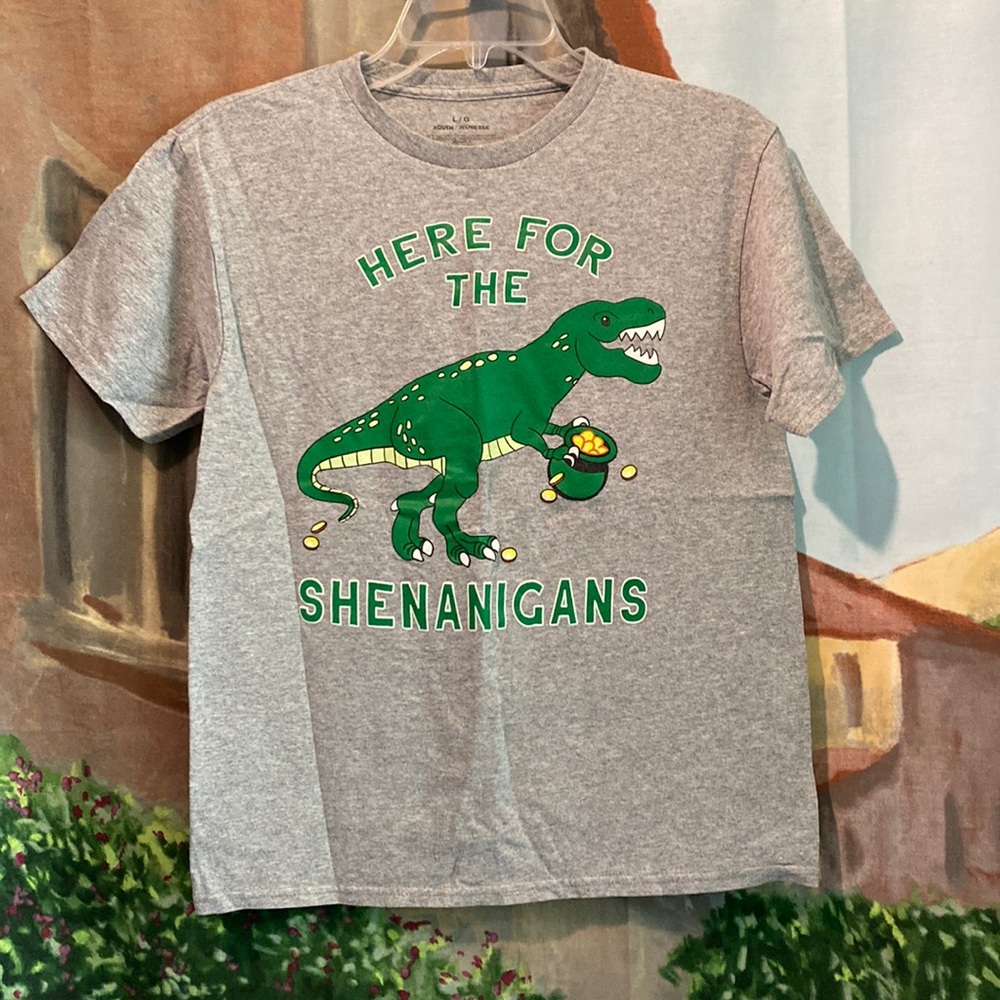 St. Patricks Day Shenanigans Dino T-shirt